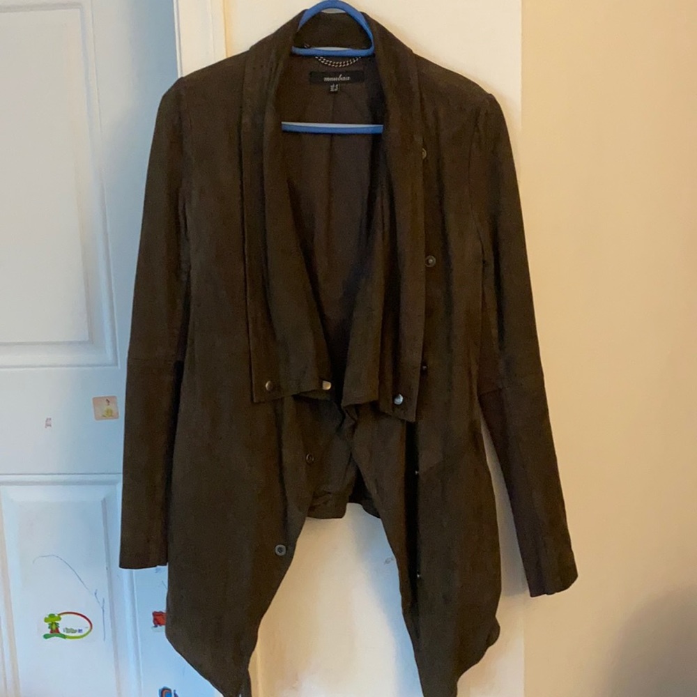 Muubaa suede drape jacket